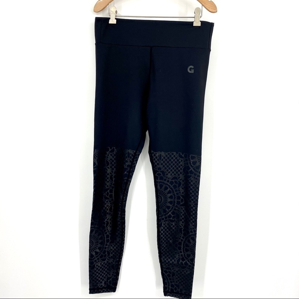 GRRRL black 7/8 hi rise printed leggings